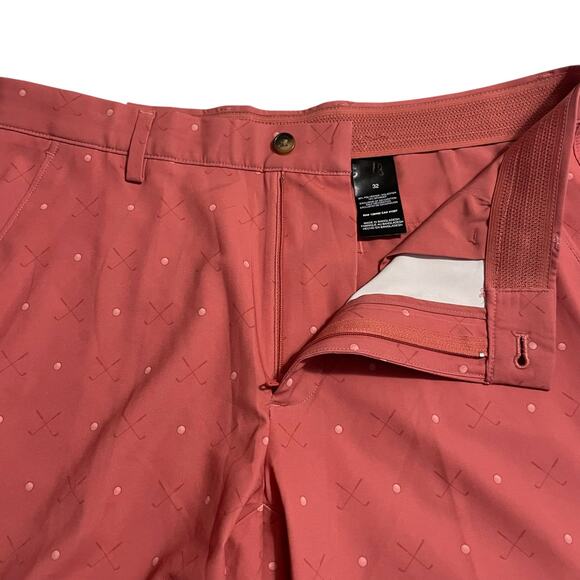 Greg Norman Mens Golf Shorts Size 32 Golf Ball Print Zip Fly Mid Rise Quick Dry - Picture 3 of 10